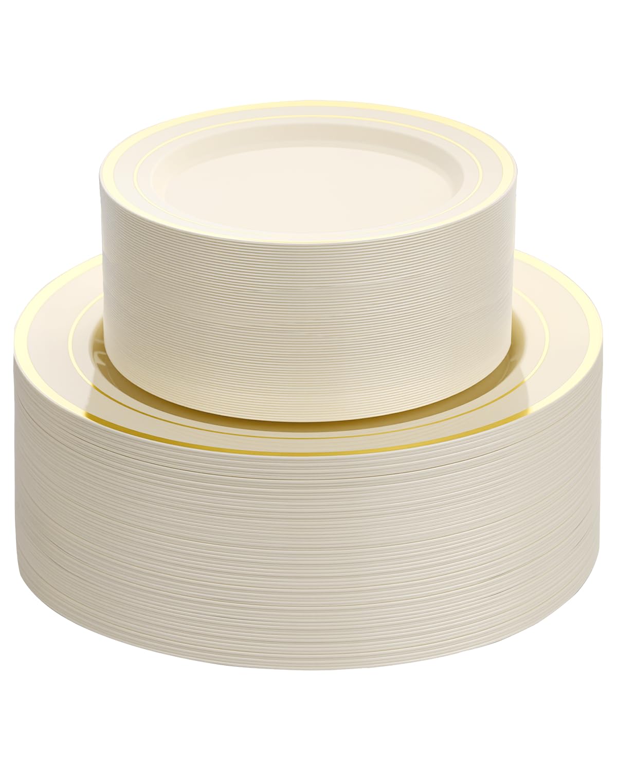 Goodluck Heavy-Duty Disposable Plastic Plates