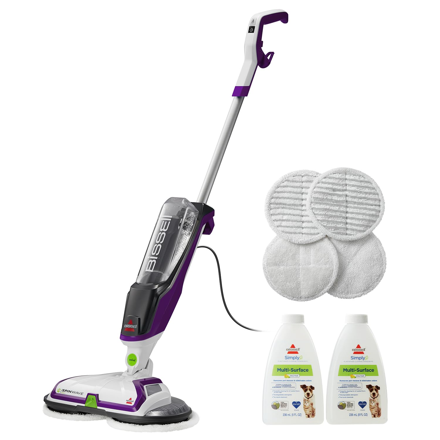 Bissell SpinWave Hard Floor Expert Mop Cleaner with Pads