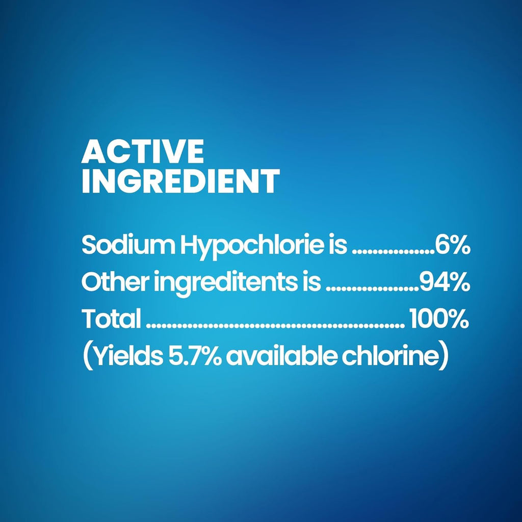 Liquid Chlorine Bleach for Laundry and Cleaning

