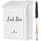 SUBEKYU Magnetic Lint Bin for Laundry Room | Wall Mount Lid

