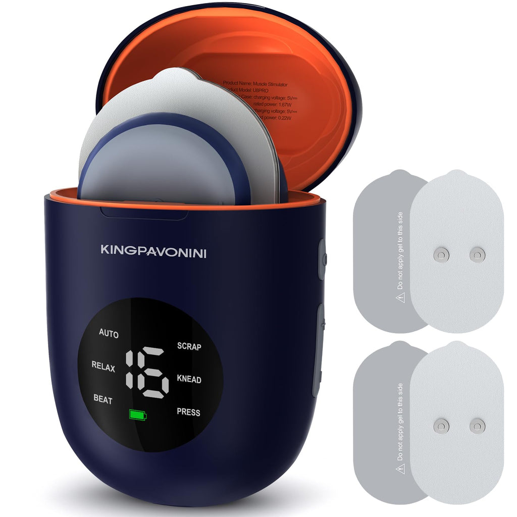 KingPavonini Wireless TENS Unit Dual Channel Stimulator

