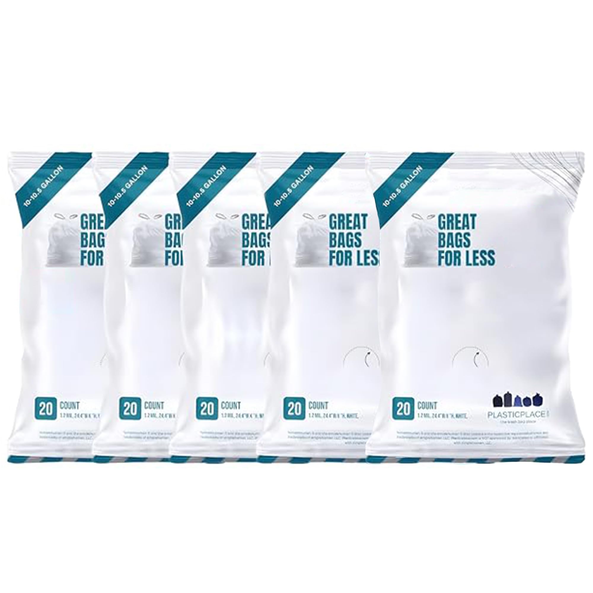 Plasticplace Custom Fit Trash Bags for Simplehuman Code J