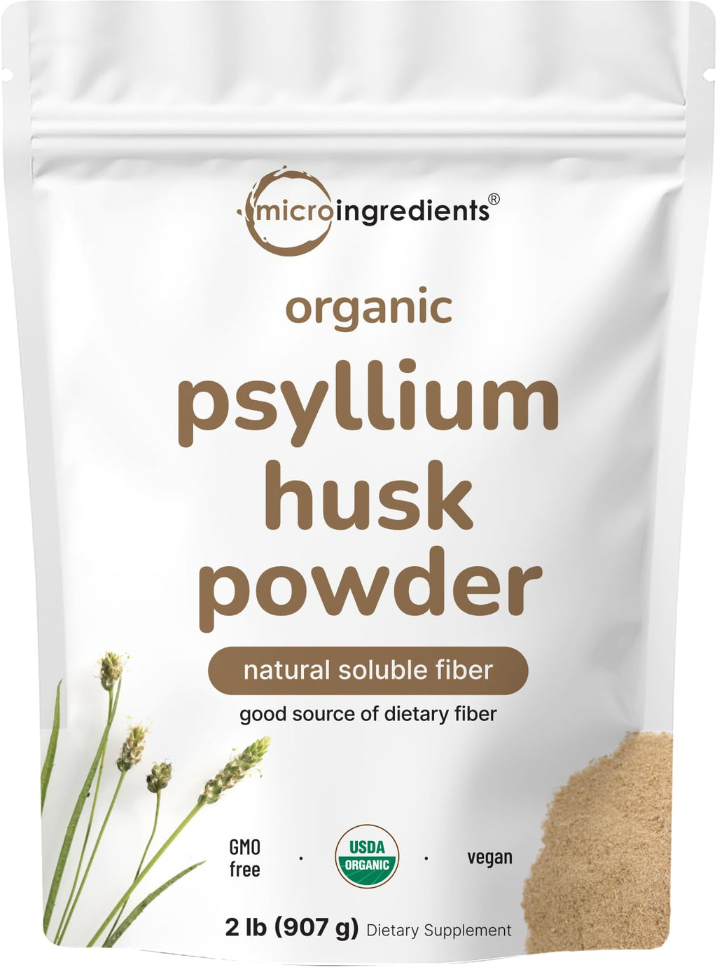 Micro Ingredients Psyllium Husk Powder Fiber Supplement