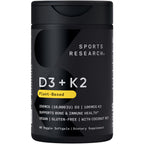 Sports Research Vitamin D3 + K2 Plant-Based D3 + MK-7

