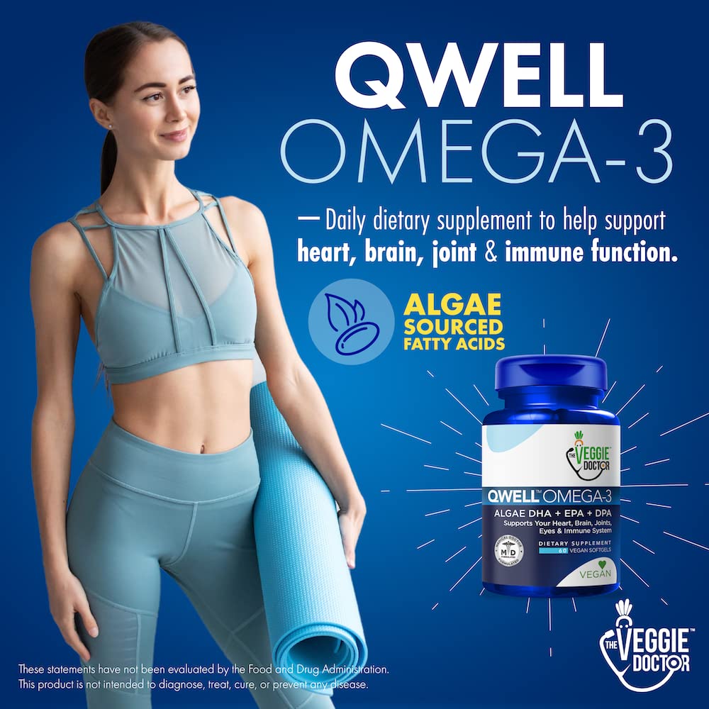QWELL Vegan Omega-3 Algae Oil DHA EPA DPA

