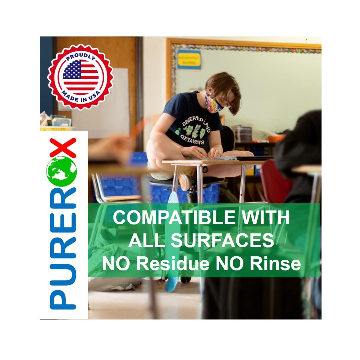 PUREROX Disinfectant for Surfaces | Unscented & pH Neutral

