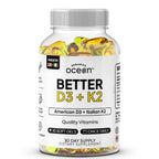 Organics Ocean D3 with K2 Vegan Vitamin D3

