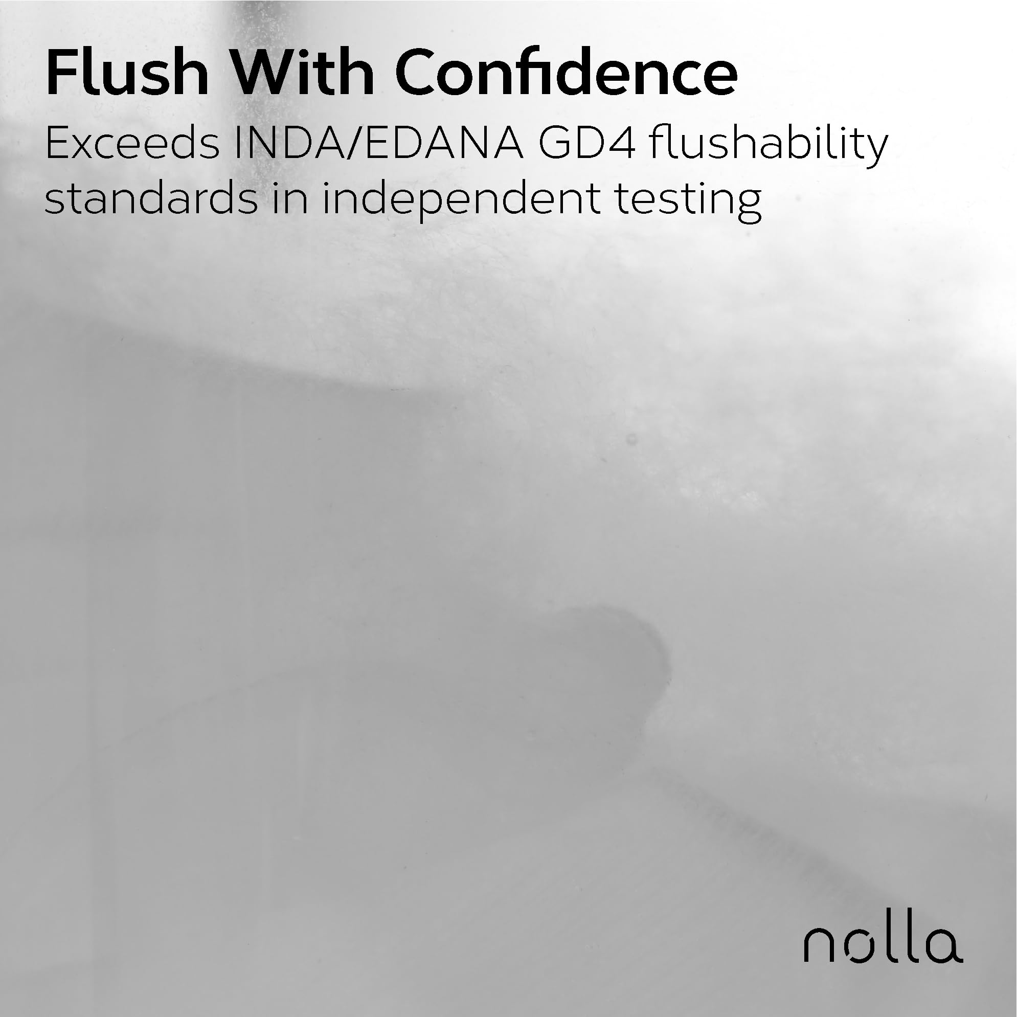 Nolla Flushable Wipes | Plant-Based Biodegradable Wet Wipes


