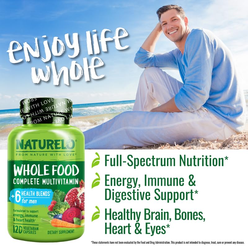 Naturelo Men's Whole Food Multivitamin - Energy & Health

