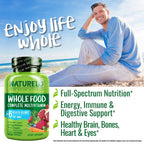 Naturelo Men's Whole Food Multivitamin - Energy & Health

