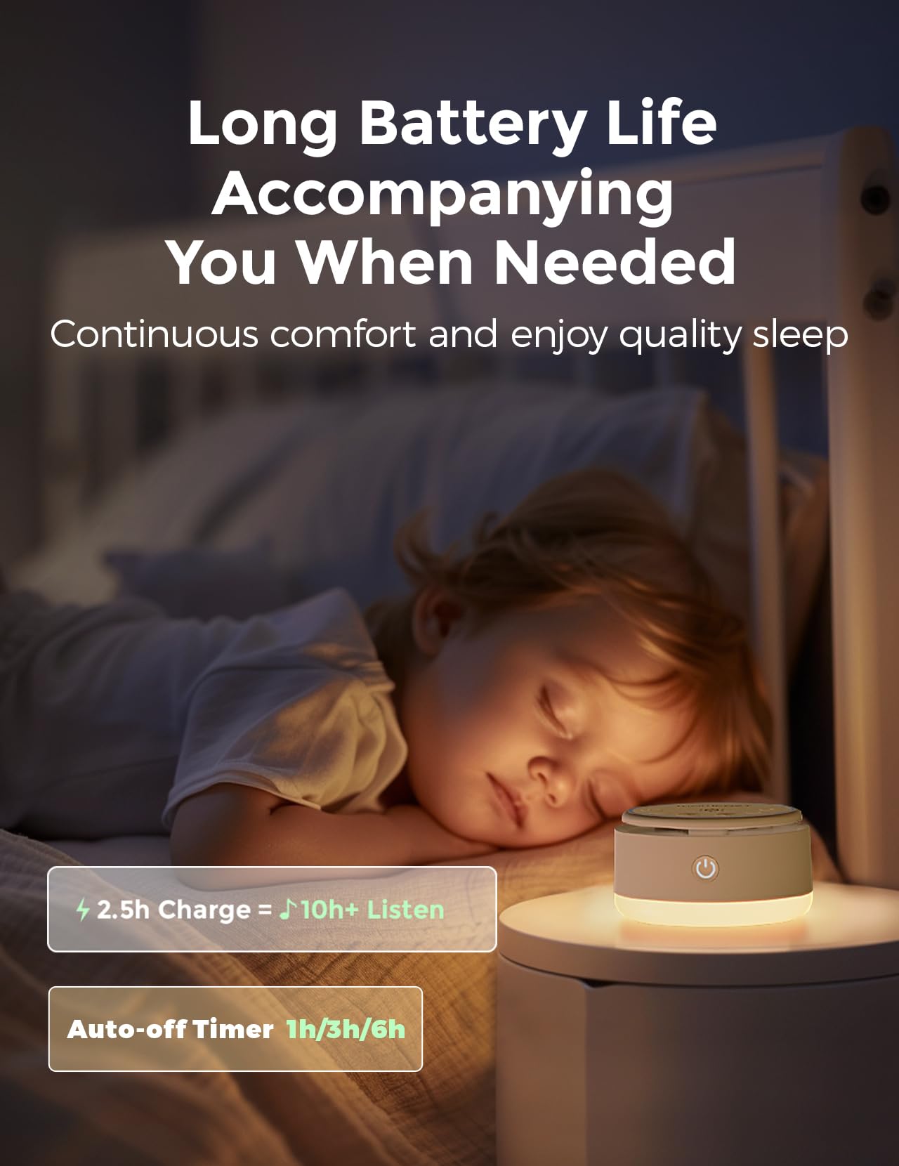 Momcozy Sound Machine with Touch Lamp – 20 Sounds

