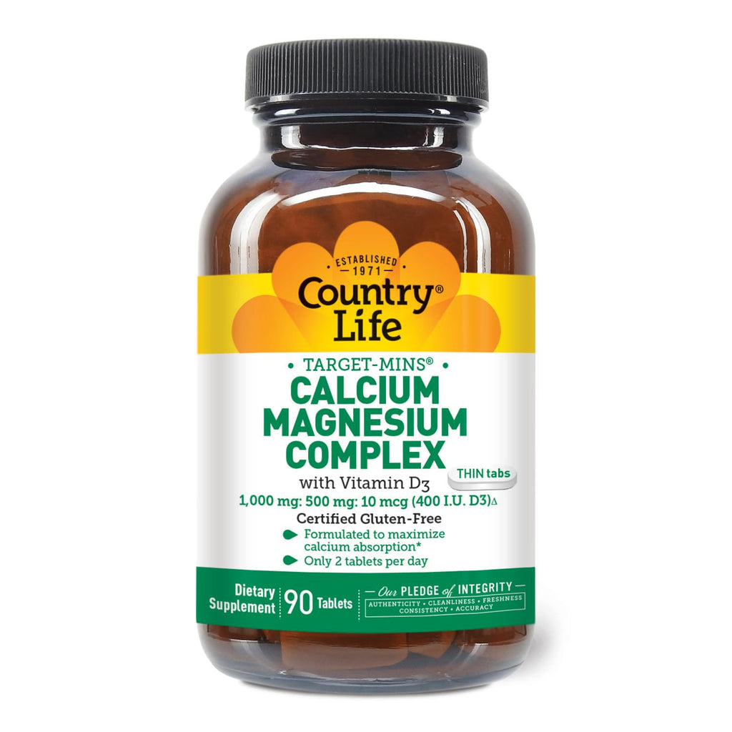 Country Life Target-Mins Calcium Magnesium Vitamin D Complex