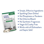 Clean People Dishwasher Detergent Tablets - Enzyme-Powered

