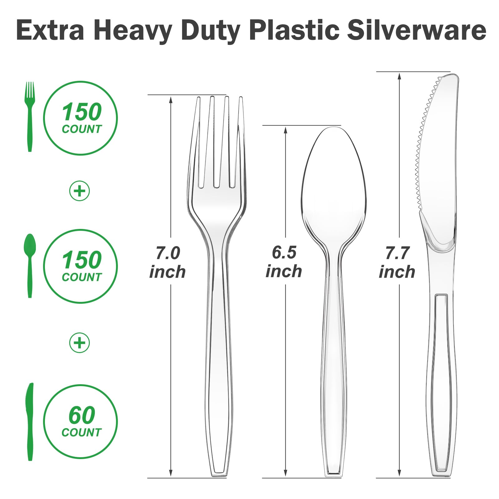 Plastic Silverware Set by Dealusy

