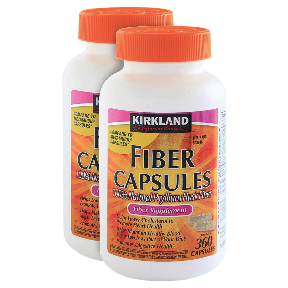Kirkland Signature Fiber Capsules Daily Digestive Support