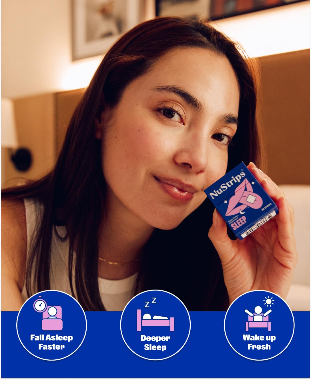 NuStrips Sleep Aid - Fast-Dissolving Natural Sleep Support

