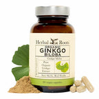 Herbal Roots Ginkgo Biloba Organic Herbal Supplement


