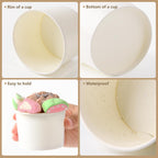 Belinlen Paper Dessert Vessels for Frozen Treats

