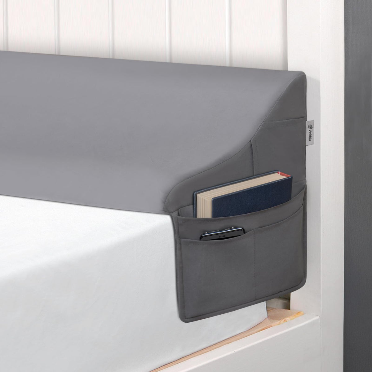 Vekkia Bed Gap Filler Wedge Pillow for Headboard