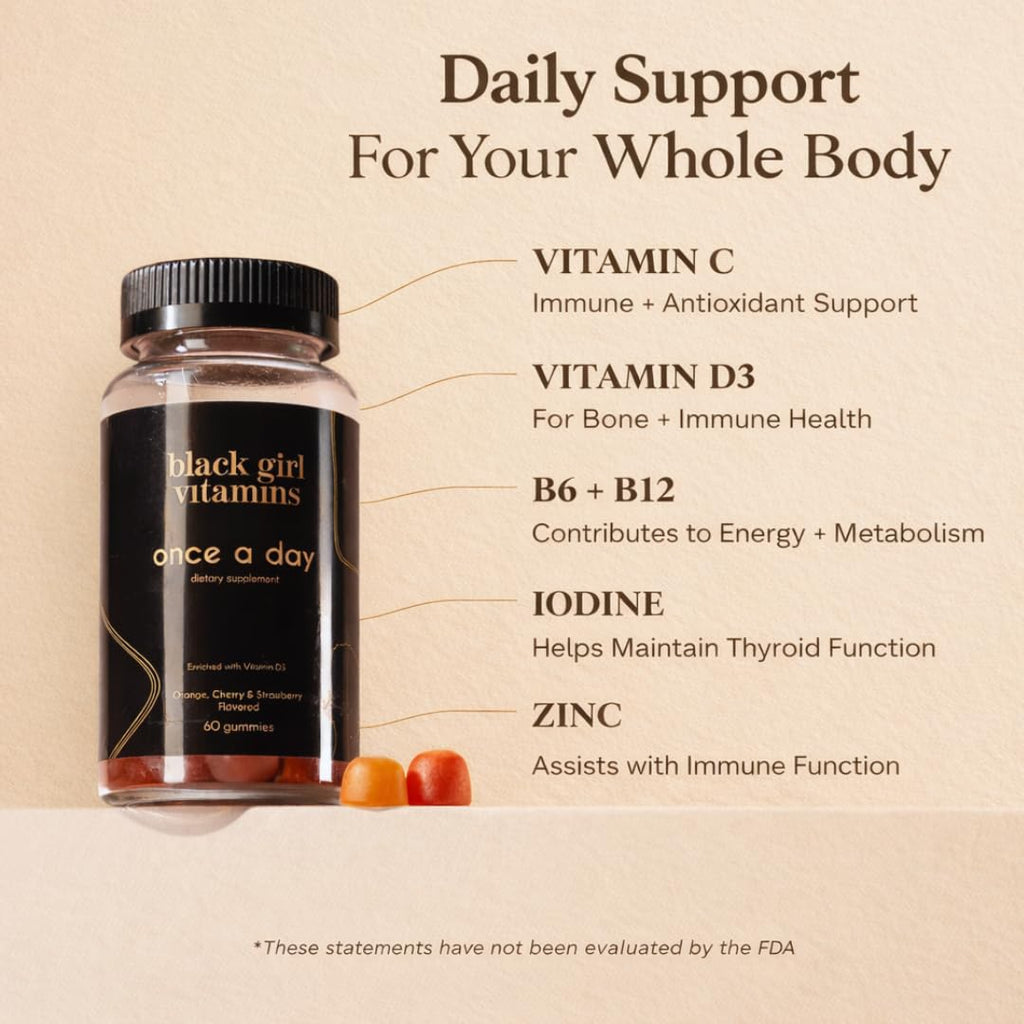 Black Girl Vitamins Women’s Multivitamin Gummies Immunity


