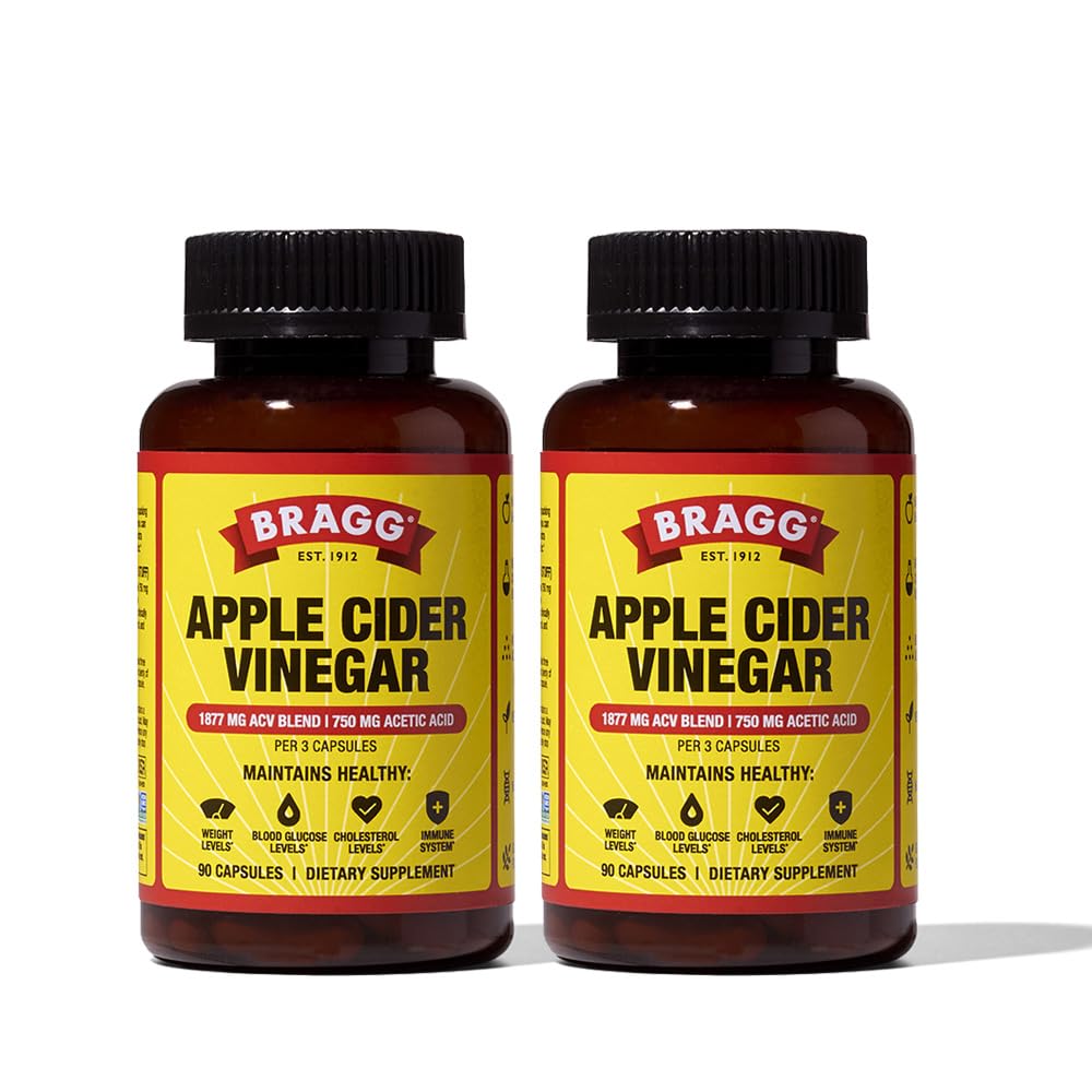Apple Cider Vinegar Capsules by Bragg with Vitamin D & Zinc

