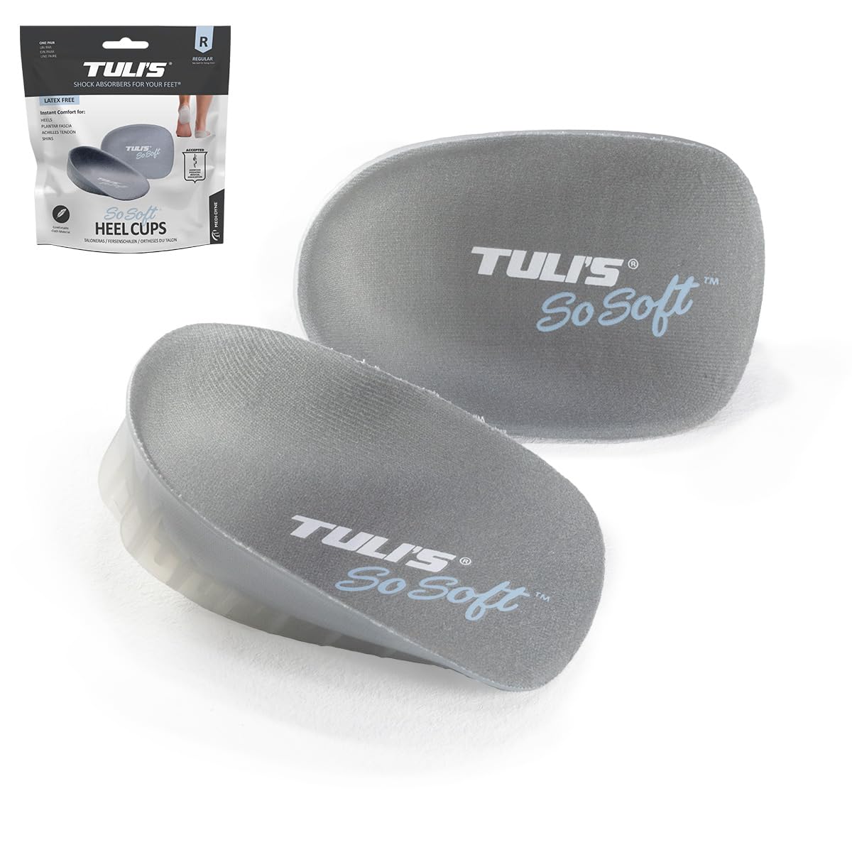 Tuli's So Soft Gel Heel Cups for Plantar Fasciitis

