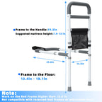 Bed Rail for Elderly Safety - Adjustable Bed Assist Rail

