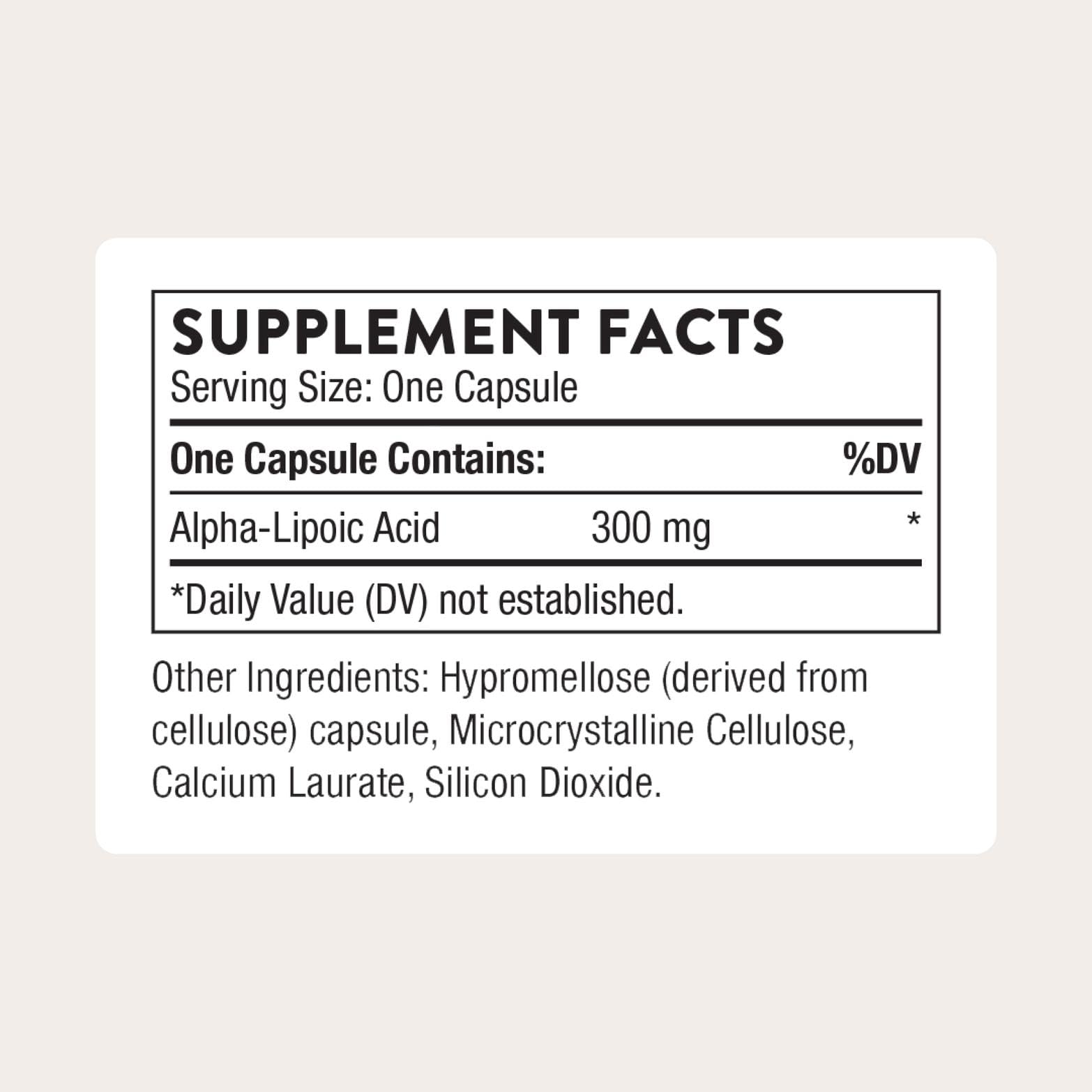 Thorne Alpha-Lipoic Acid Supplement | Antioxidant Support

