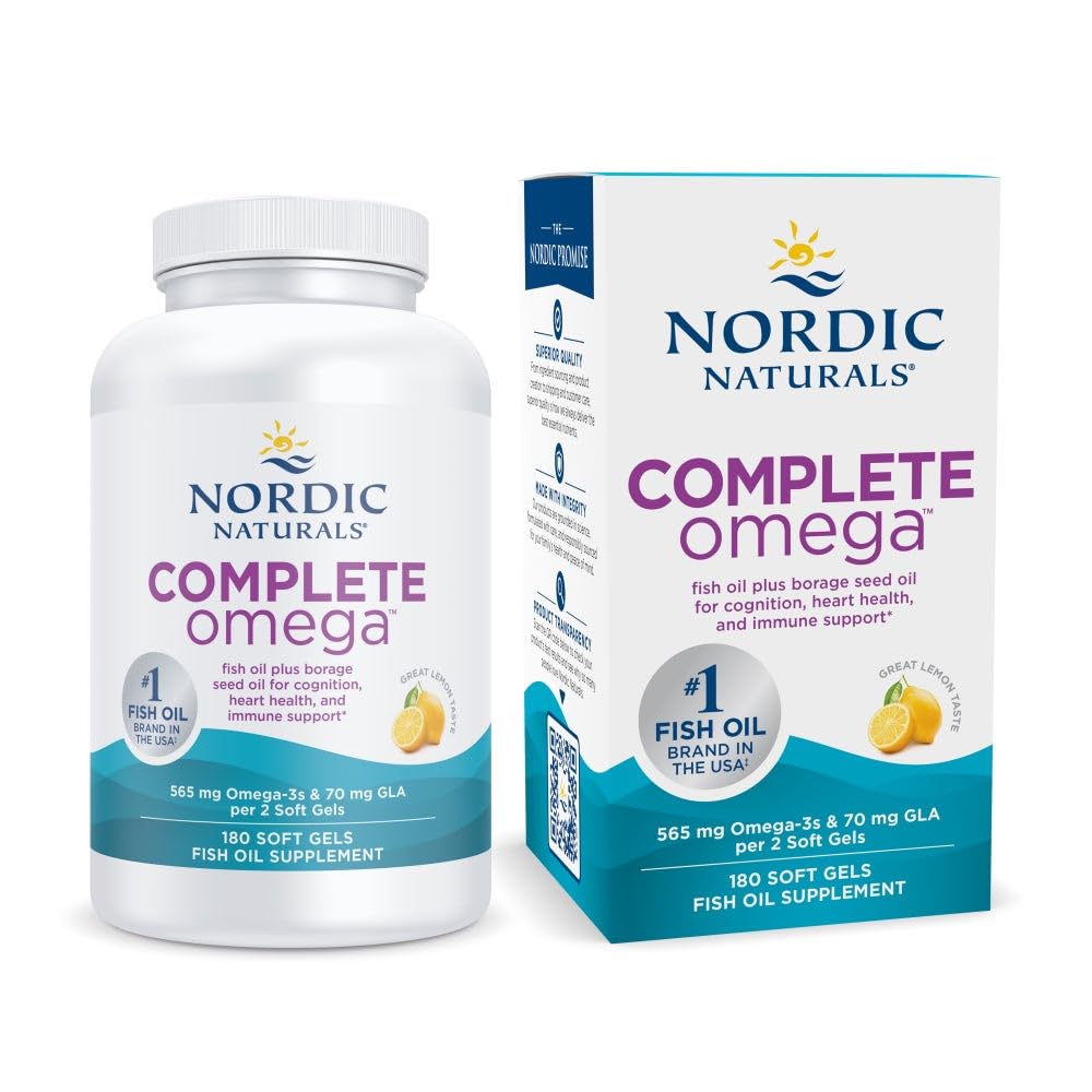 Nordic Naturals Complete Omega Lemon Flavor EPA DHA + GLA

