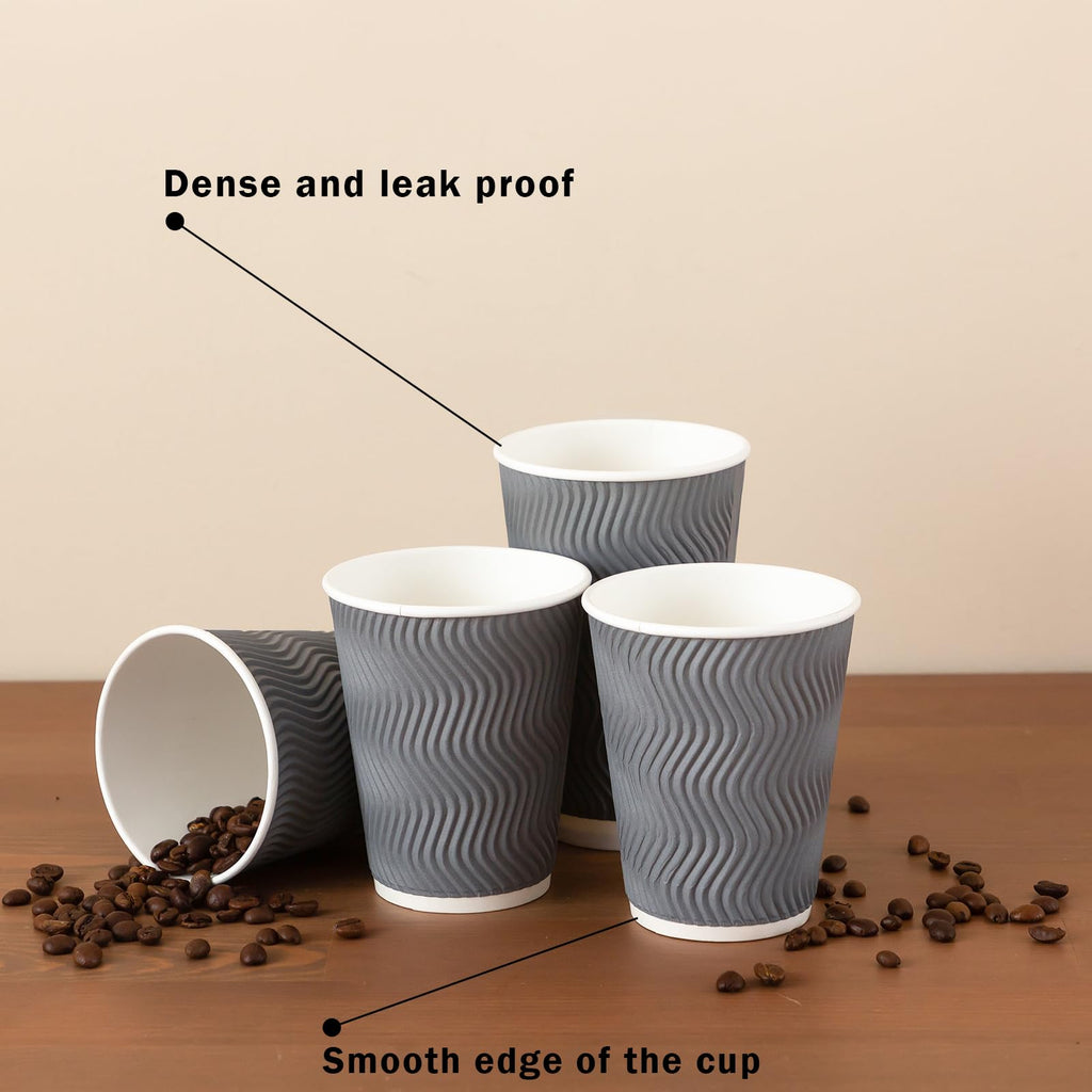 Clawsoff Corrugated Insulated Ripple Cups for Hot or Cold

