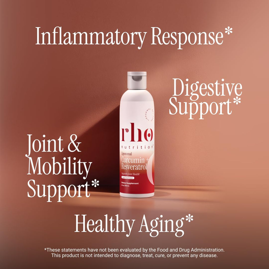 Liposomal Curcumin + Resveratrol Liquid | Rho Nutrition

