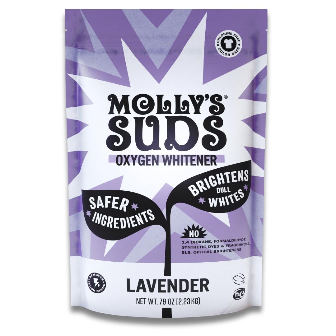 Molly's Suds Oxygen Whitener Chlorine-Free Brightens Whites

