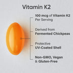 Sports Research Vitamin K2 MK-7 with Coconut MCT Softgels

