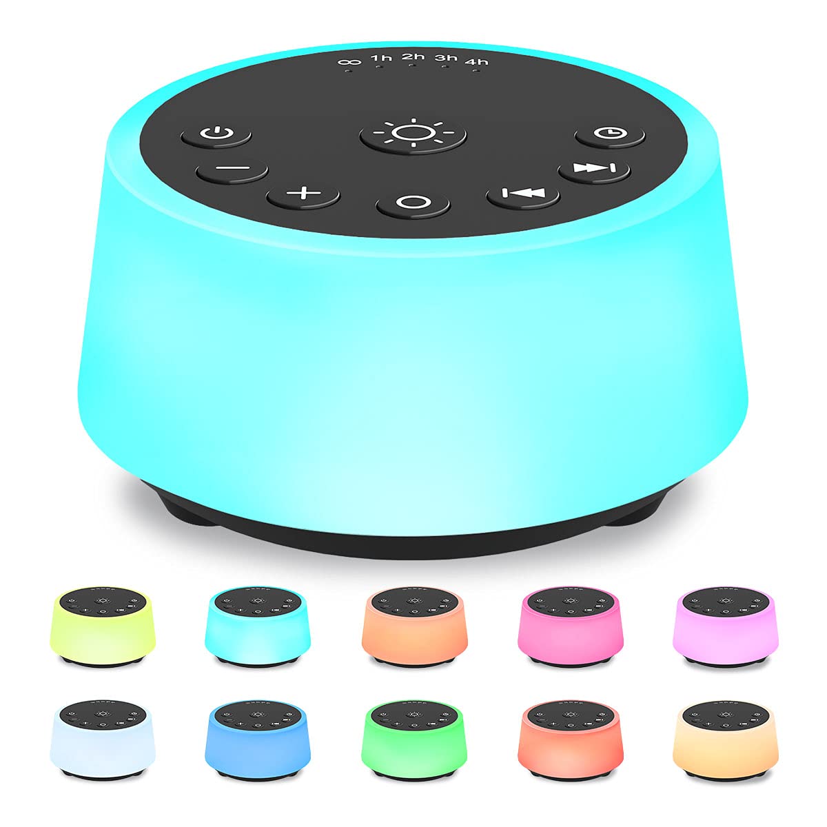 Sleep Sound Machine 25 Sounds Night Light

