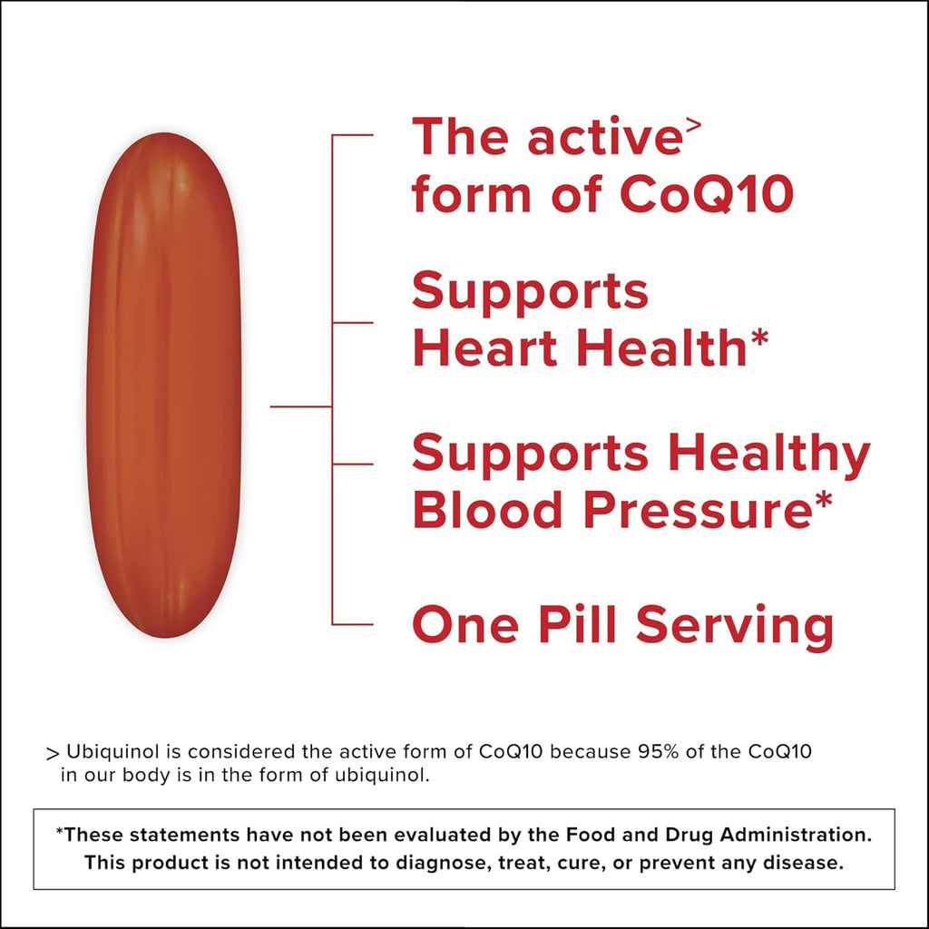 Qunol Ubiquinol CoQ10 Softgels 200 mg

