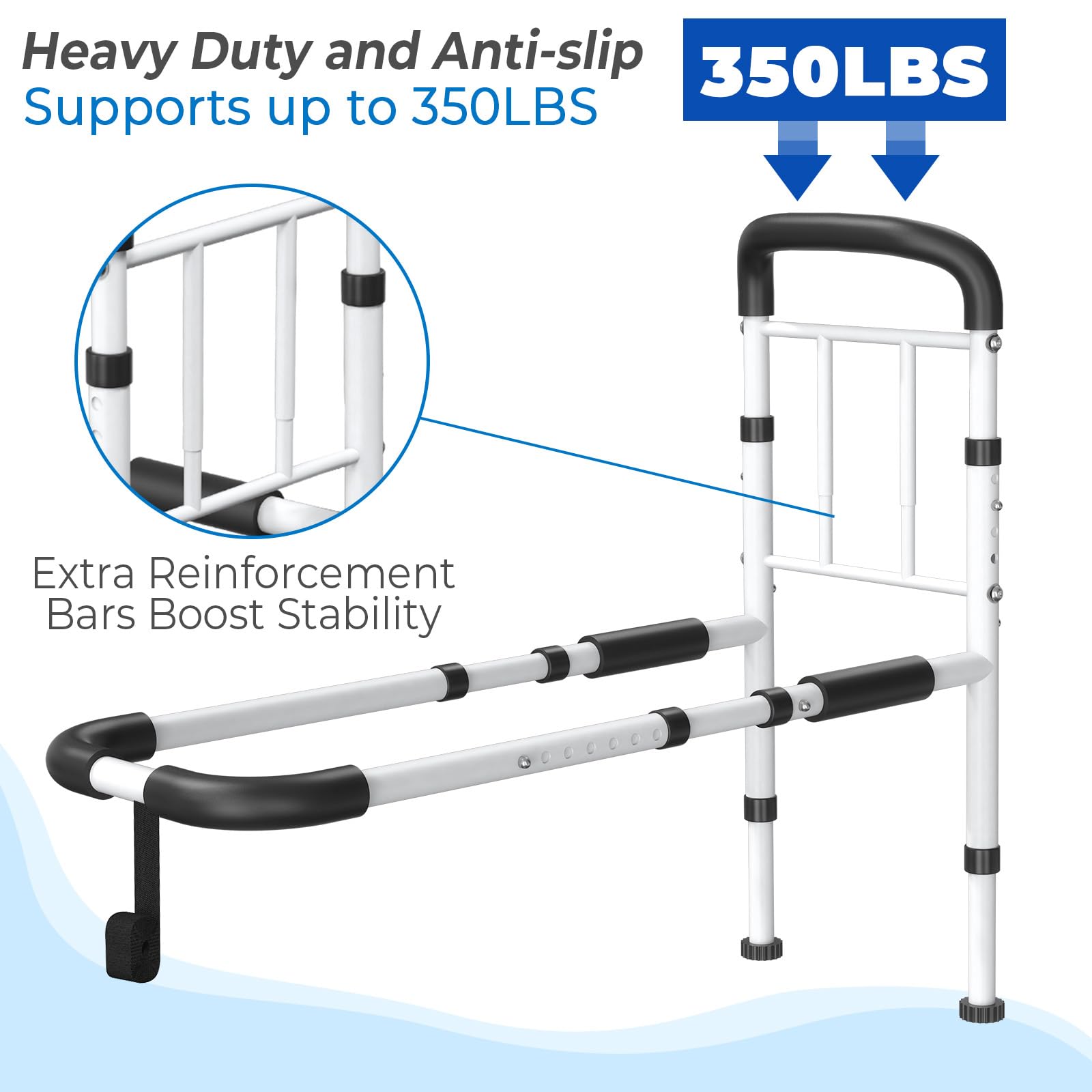 BigDolphin Bed Rail for Elderly Safety – ASTM-Certified

