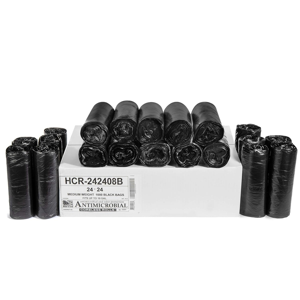 Aluf Plastics High Density Trash Bags - Heavy-Duty
