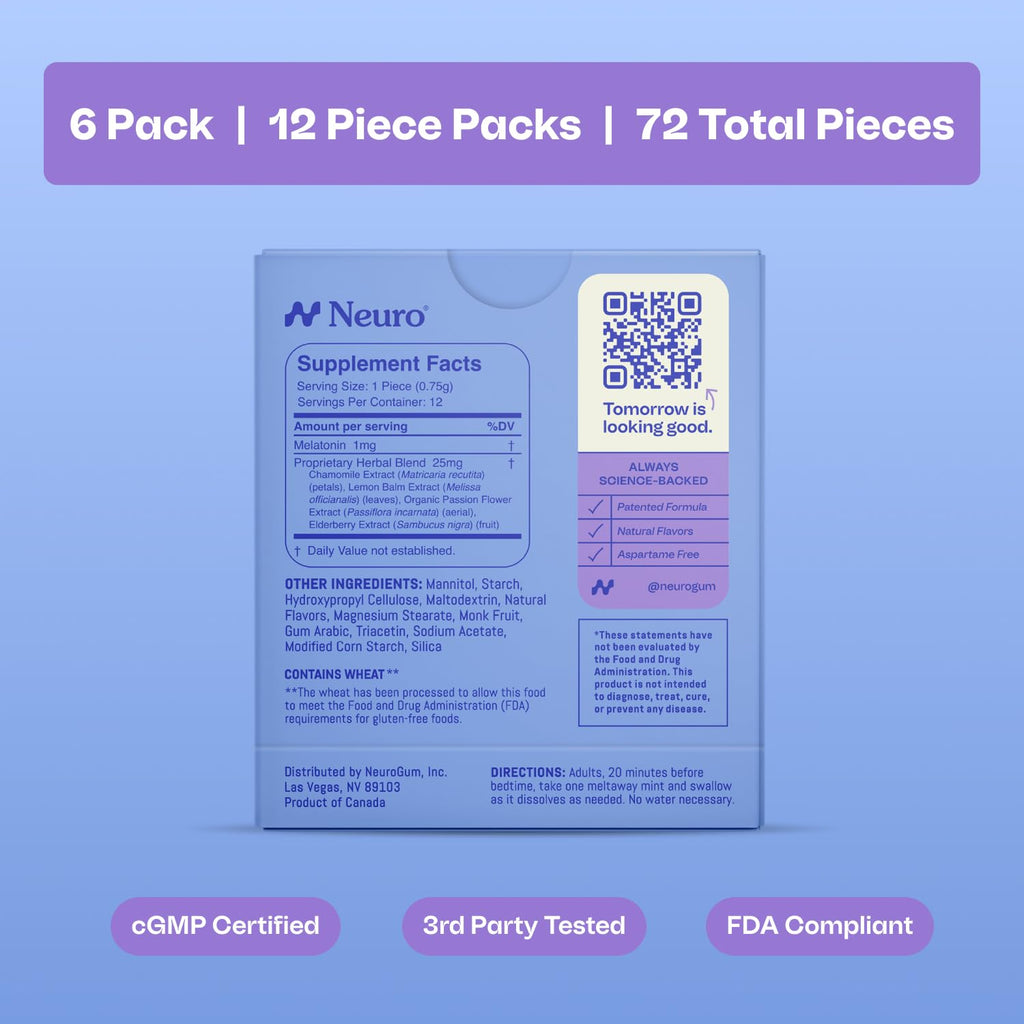 Neuro Sleep Meltaway Mints – Melatonin Sleep Aid

