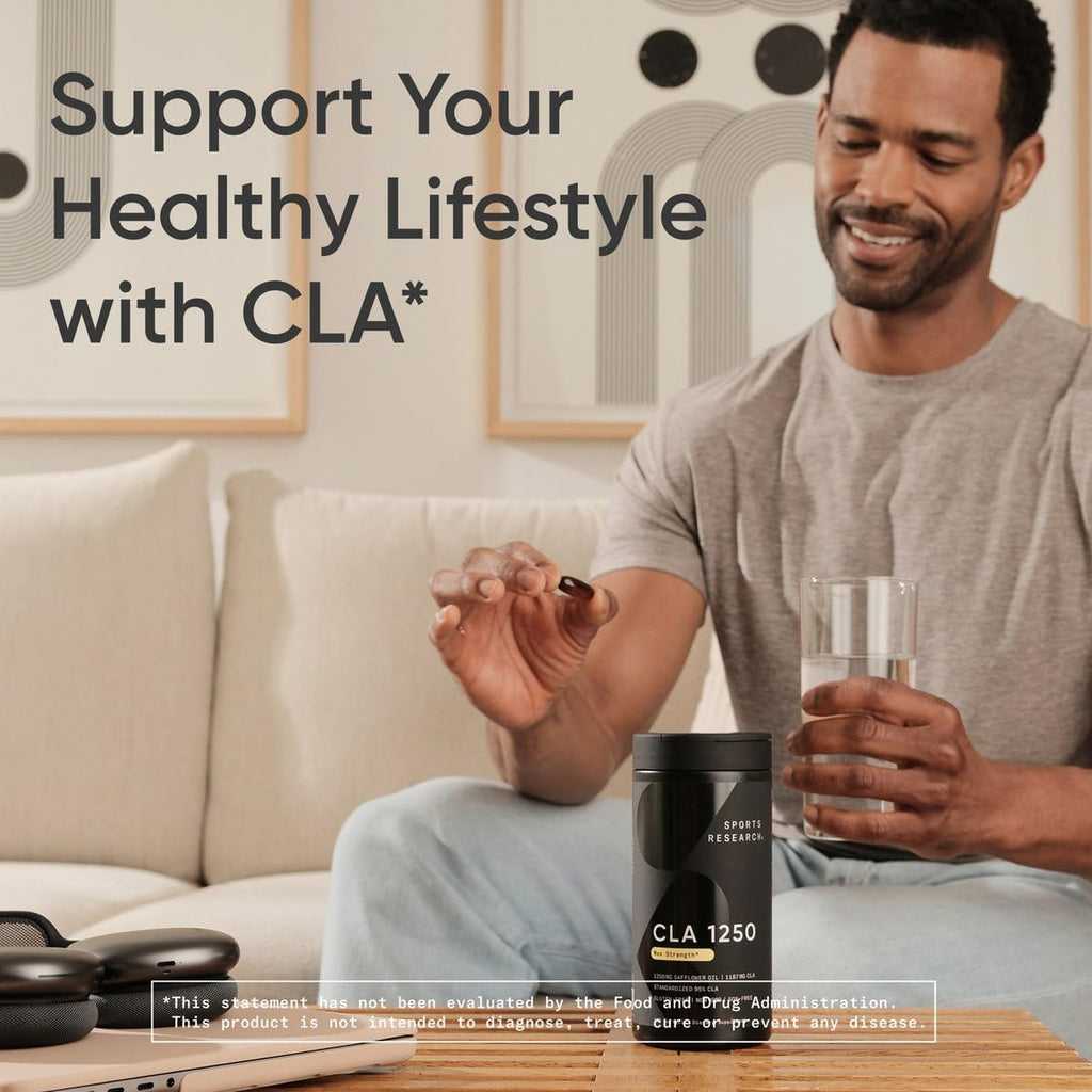 Sports Research CLA Softgels | Non-GMO Safflower Oil

