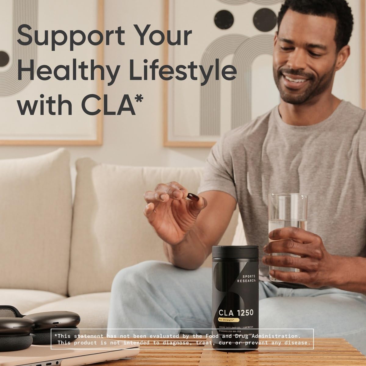 Sports Research CLA Softgels | Non-GMO Safflower Oil

