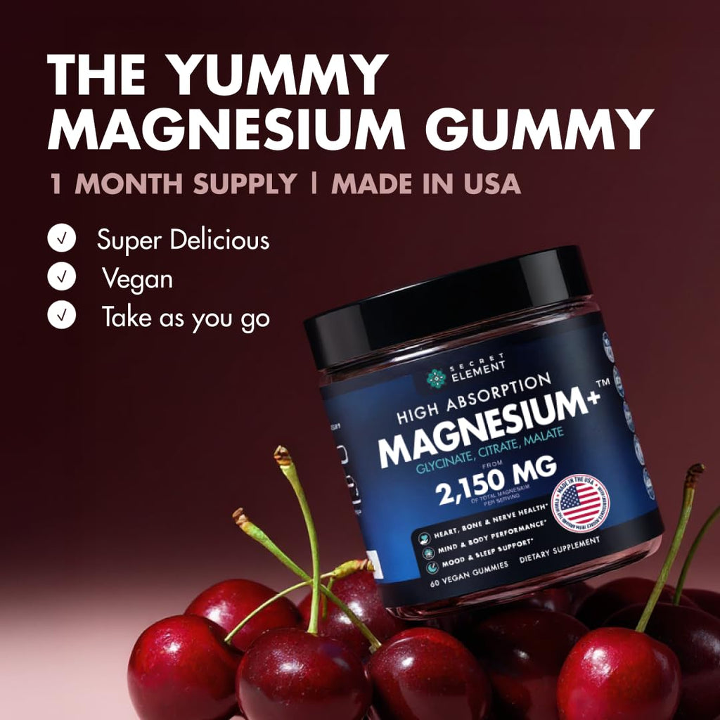 Magnesium Gummies 3in1 Glycinate-Citrate-Malate

