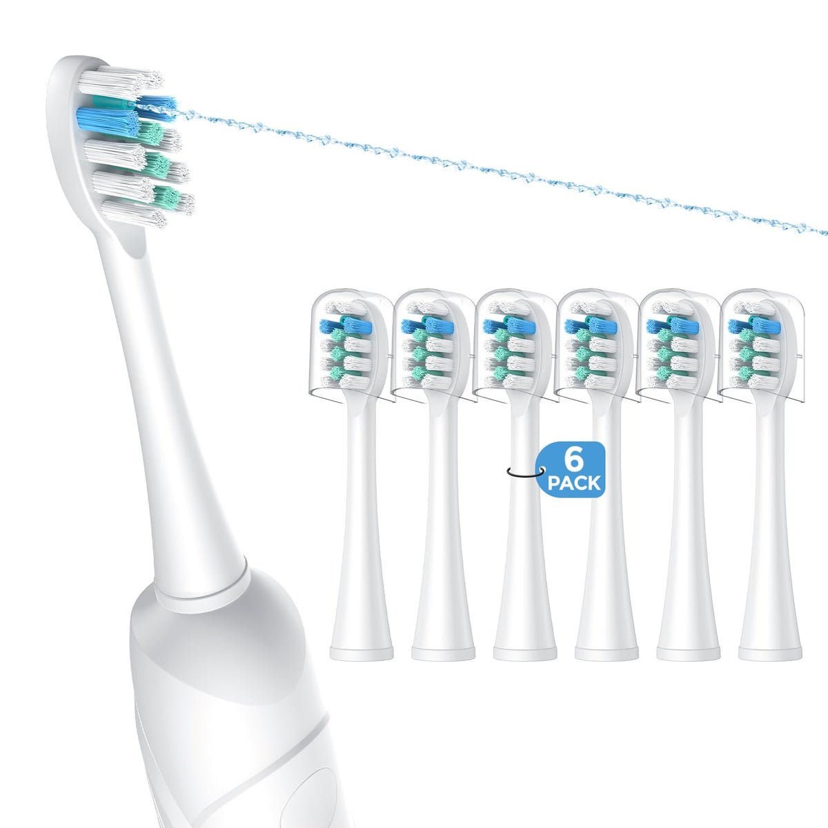 Toothbrush Replacement Heads for Waterpik Sonic Fusion 2.0