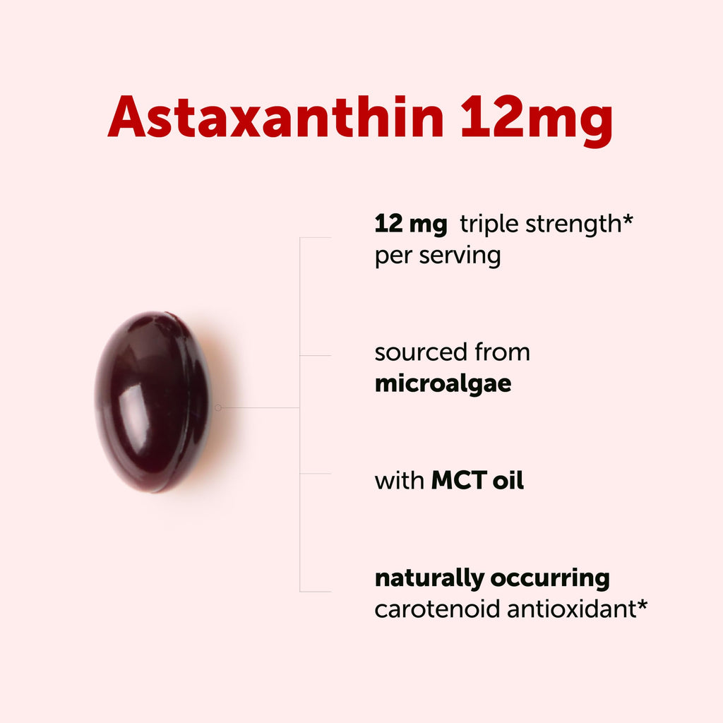 Micro Ingredients Astaxanthin 12mg with MCT Oil

