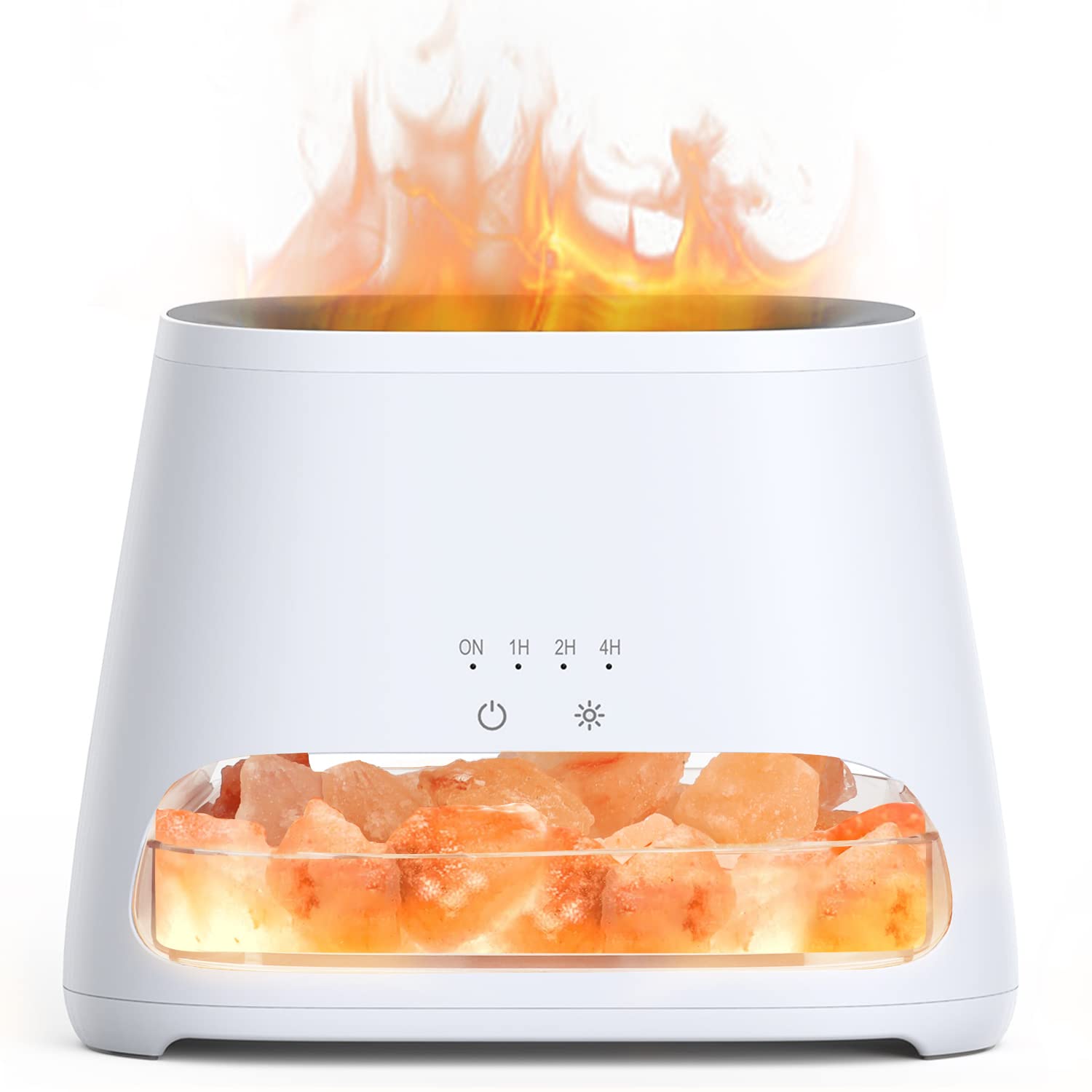 SALKING 2-in-1 Ultrasonic Essential Oil Diffuser & Himalayan Salt Lamp