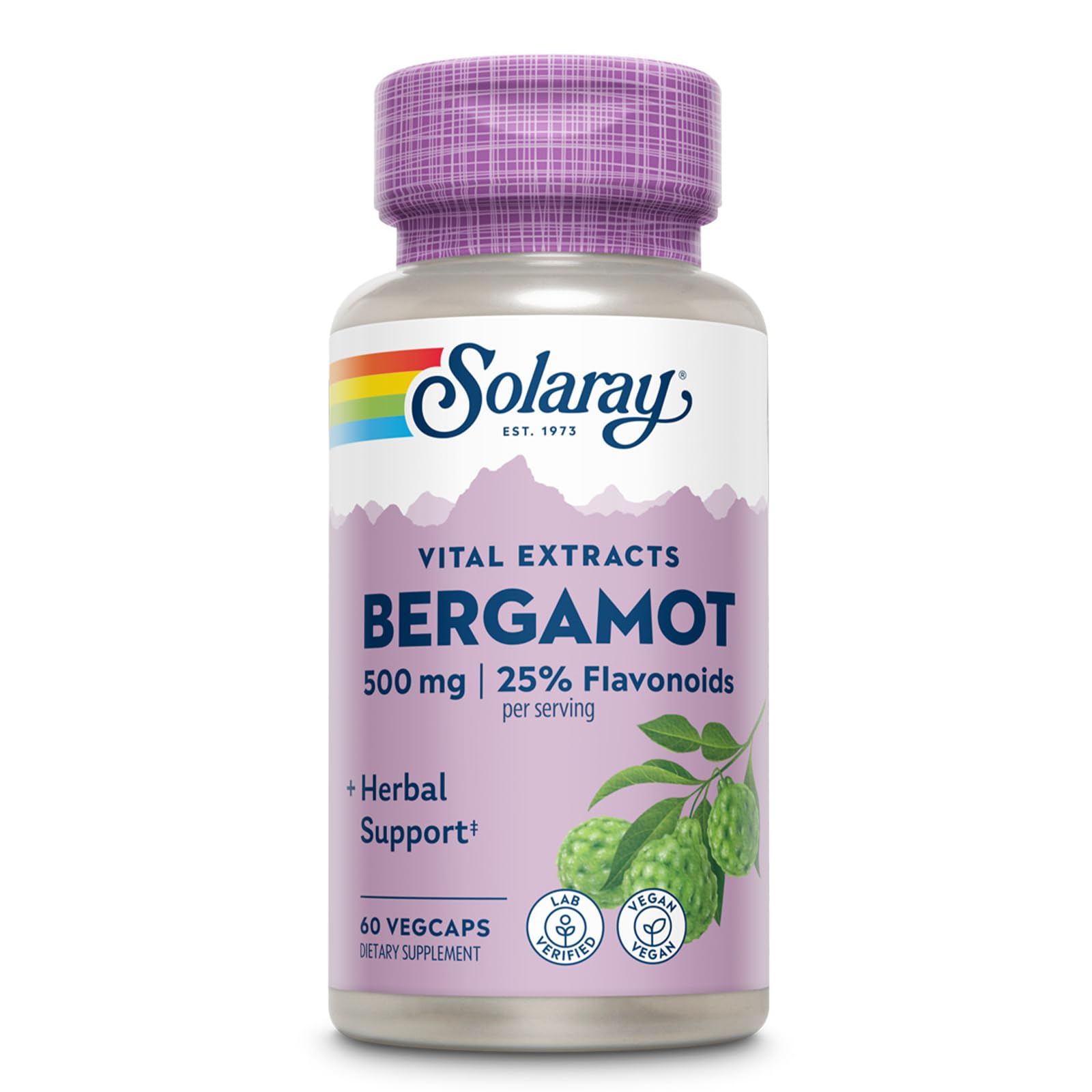 Solaray Bergamot 500 mg with Berberine HCl | Citrus Bergamot

