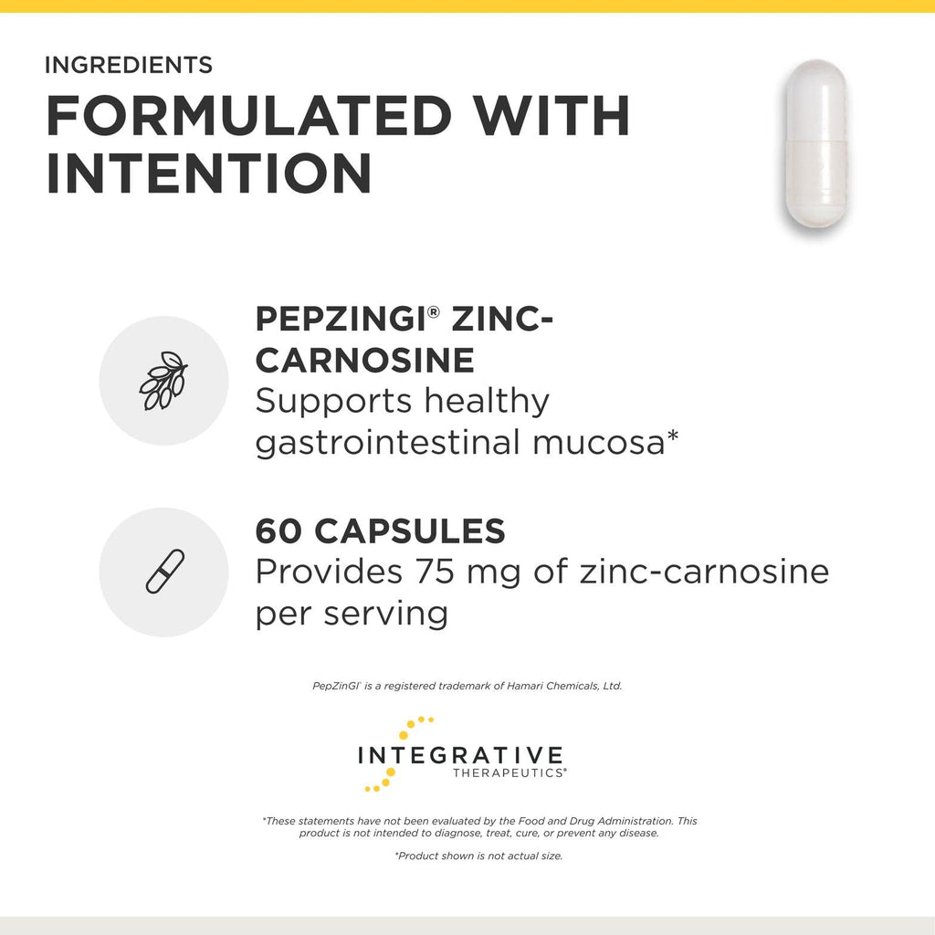 Integrative Therapeutics Zinc-Carnosine for Mucosa Wellness

