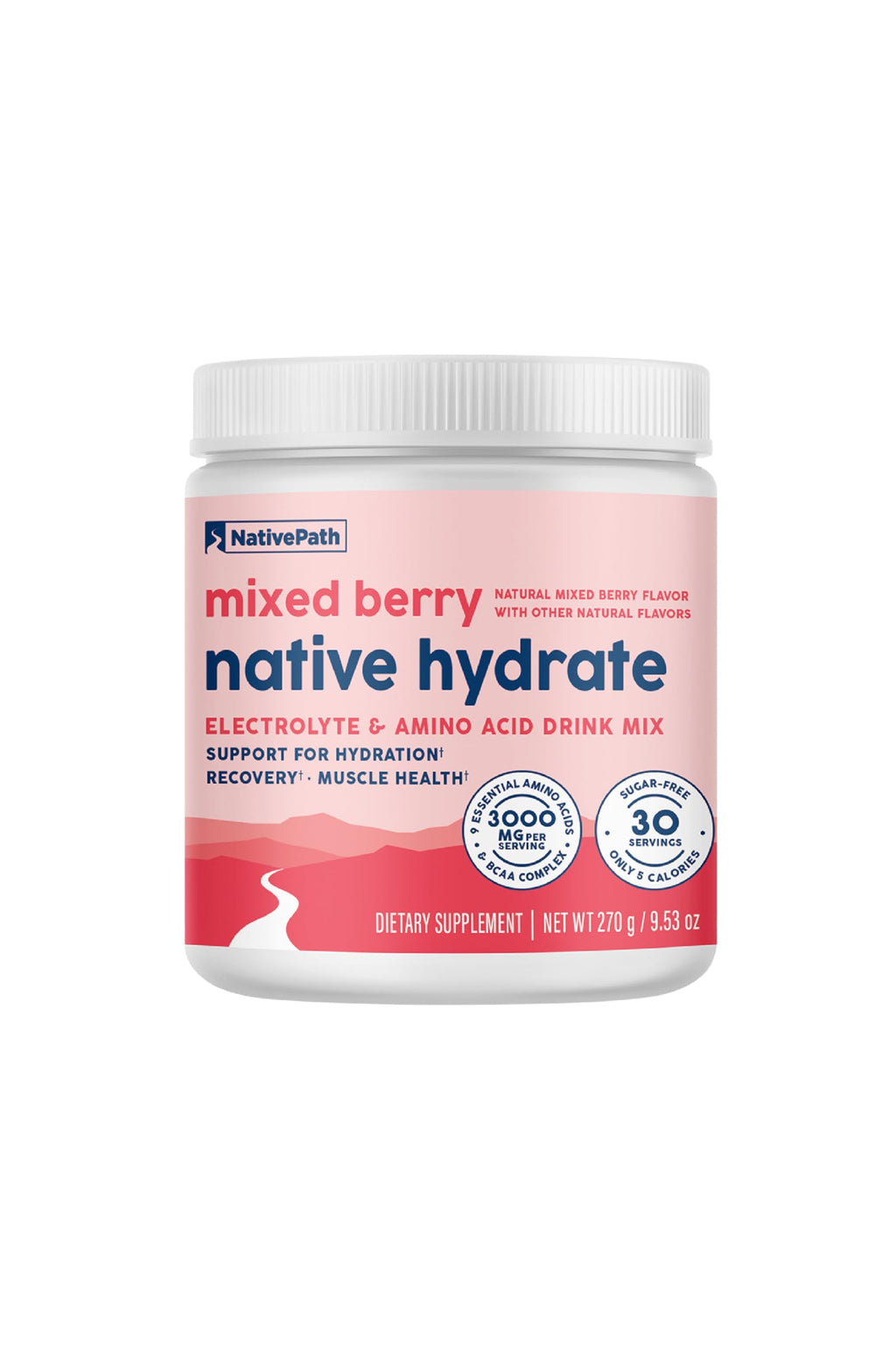 NativePath Hydrate Electrolytes Powder Zero Sugar Drink Mix

