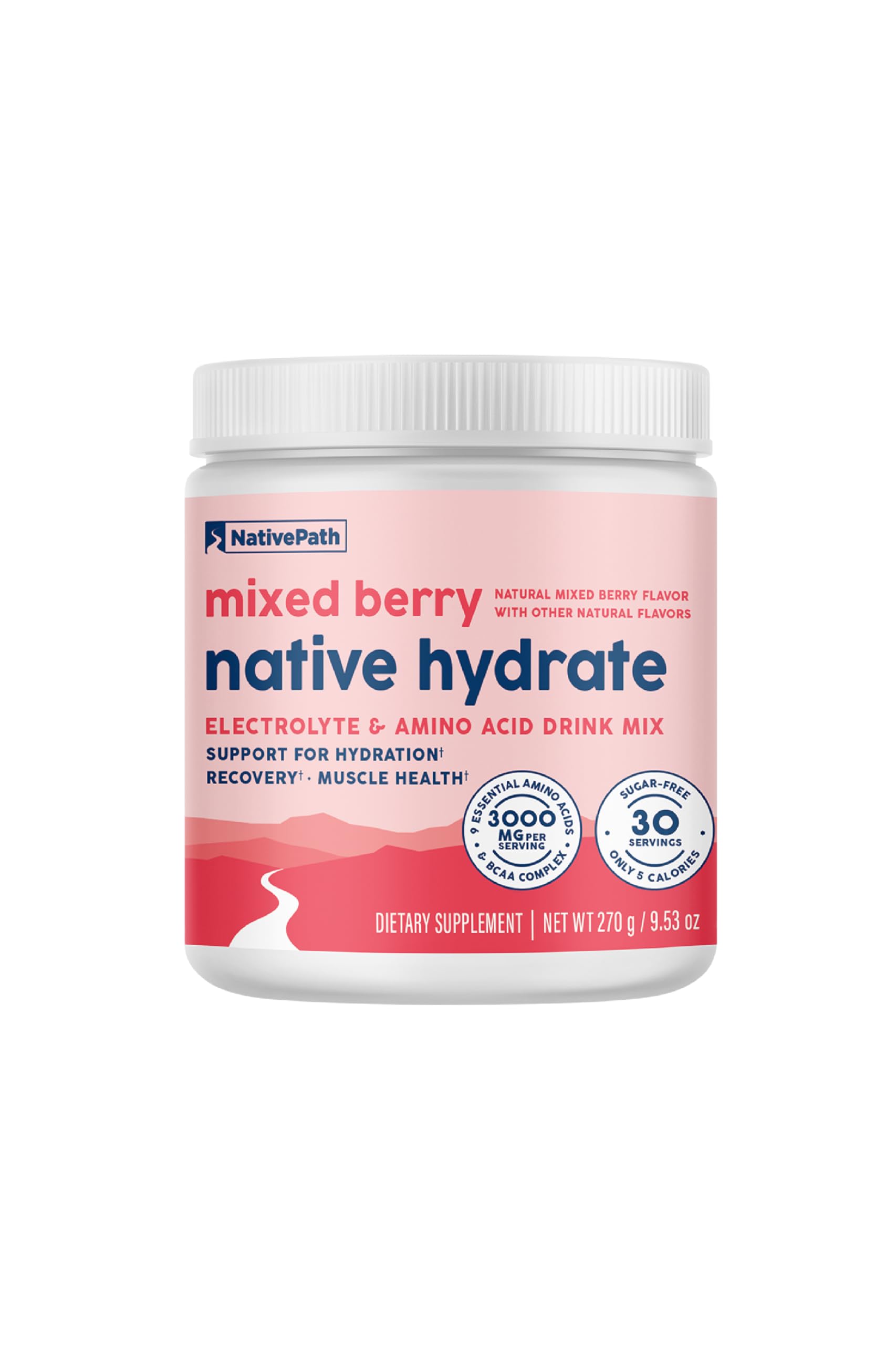 NativePath Hydrate Electrolytes Powder Zero Sugar Drink Mix

