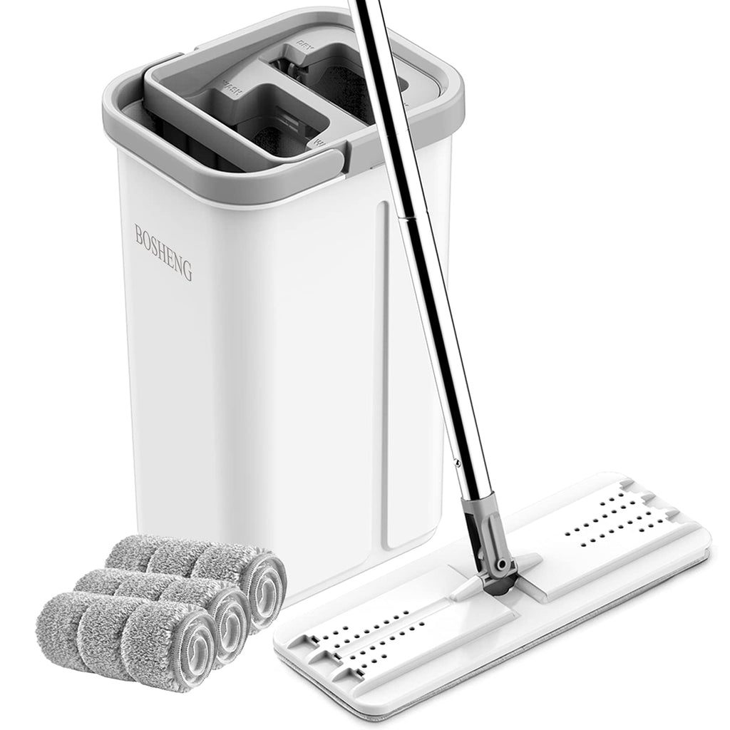 BOSHENG Mop and Bucket Wringer Set for All Floors

