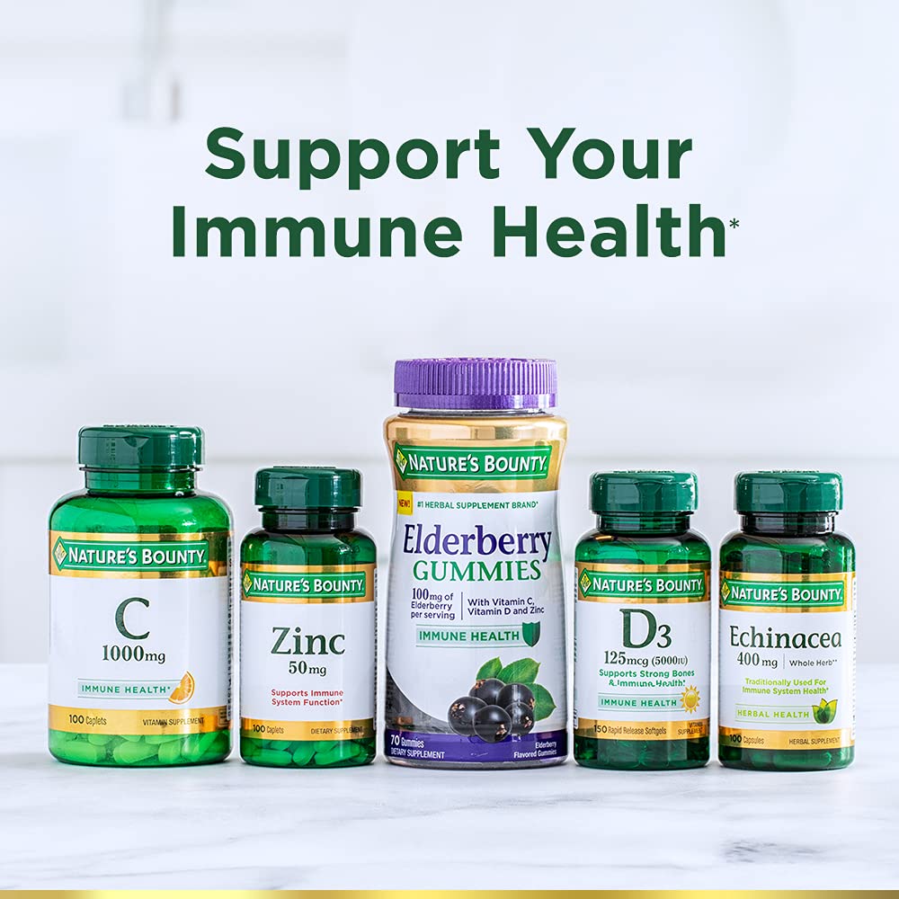 Nature's Bounty Elderberry Gummies for Immune Support

